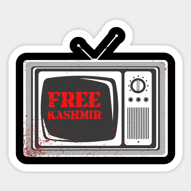 Free Kashmir - India Stop Genocide In Occupied Kashmir Sticker by mangobanana